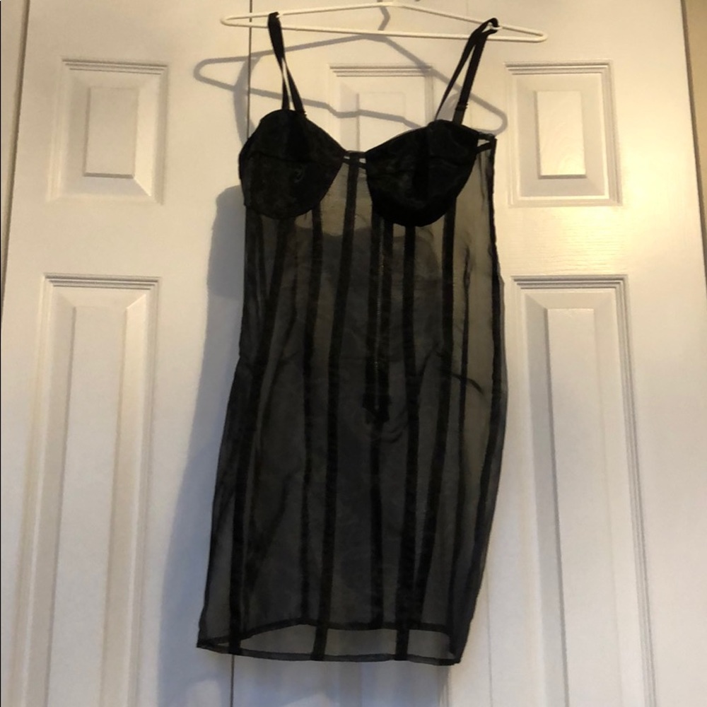 Mesh mini dress